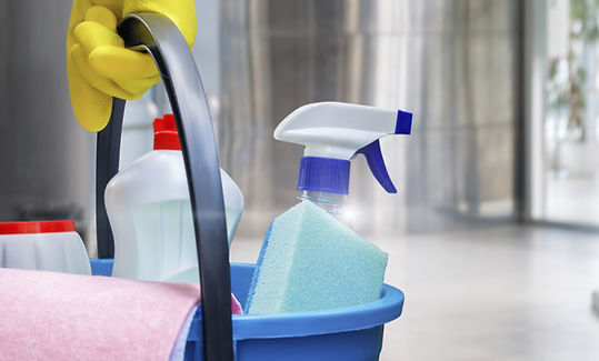 Carrying Cleaning Supplies