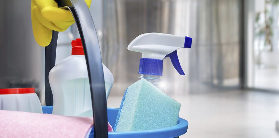 Carrying Cleaning Supplies