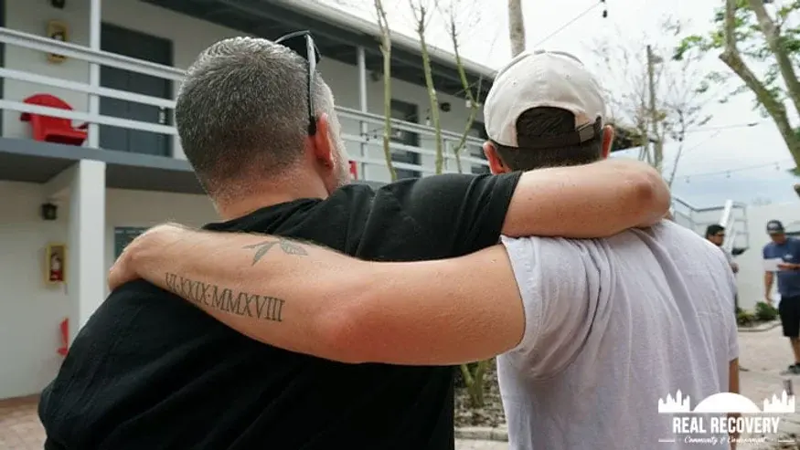 Men in commraderie