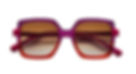 Oversized red sunglasses