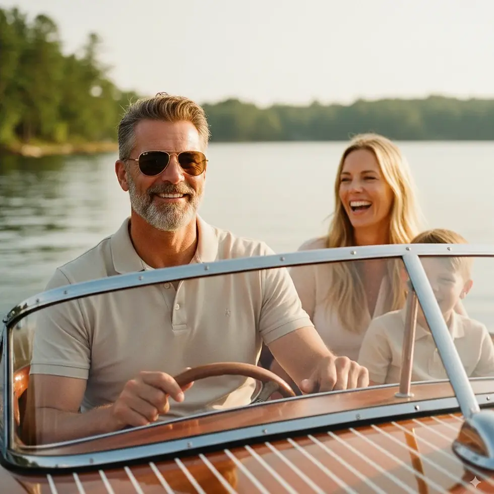 Man in black tee shirt