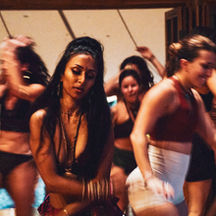 ecstatic dancers at Awake Uvita