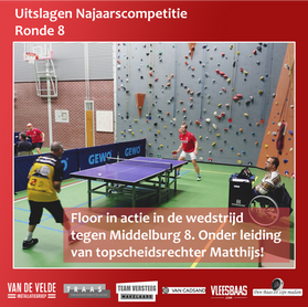 Verslag Ronde 8 Najaarscompetitie