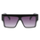 Thumbnail: Square Flat Top Fashion Oversize Sunglasses