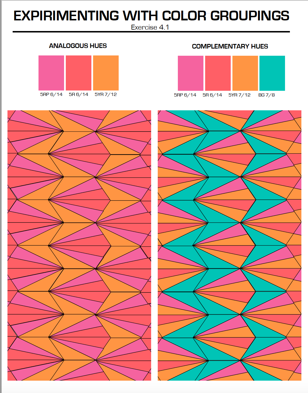Color Schemes & Geometric Pattern