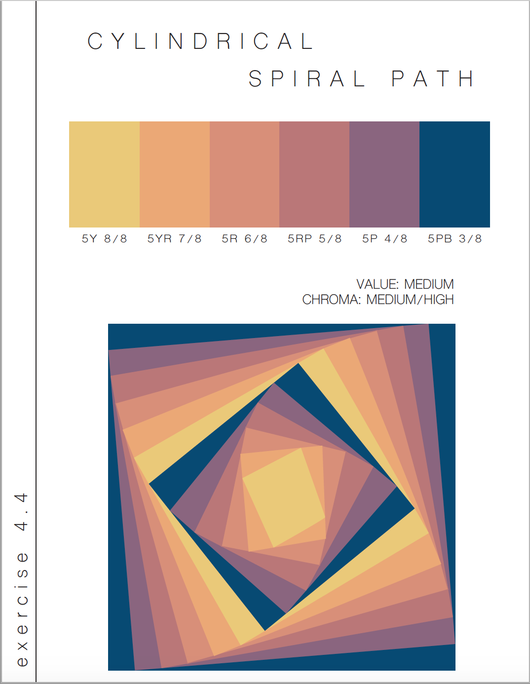 Cylindrical Spiral Path