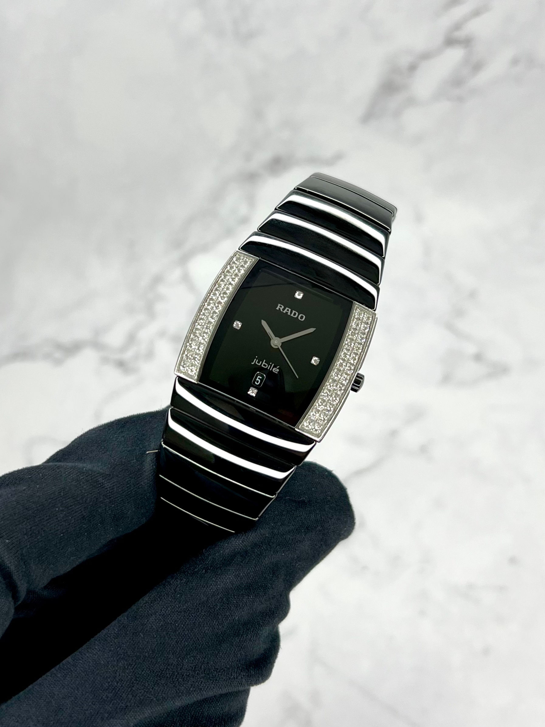 RADO SINTRA DIASTAR DIAMANTEN KERAMIK QUARZ DATUM