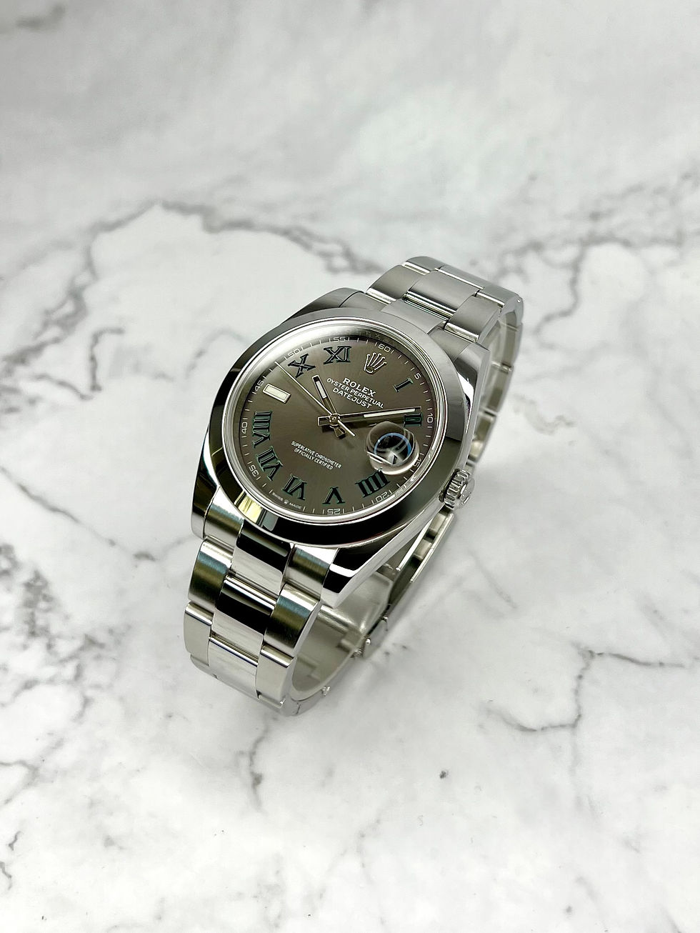 Thumbnail: ROLEX DATEJUST 41MM WIMBLEDON 126300 SERVICE 2025