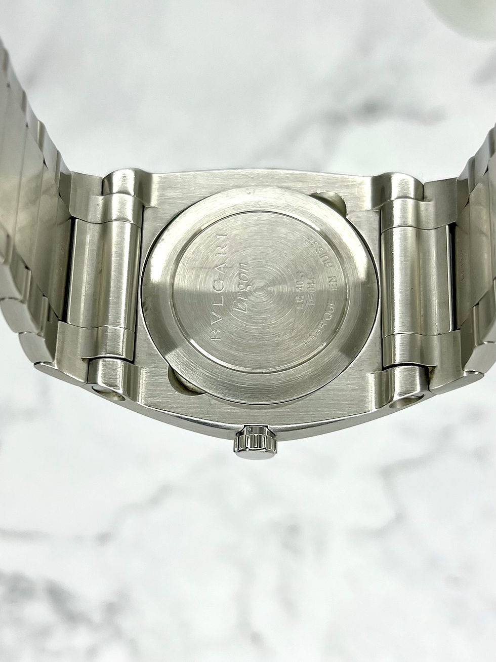 Thumbnail: BVLGARI ERGON DATE AUTOMATIK 40MM SCHWARZ EDELSTAHL 