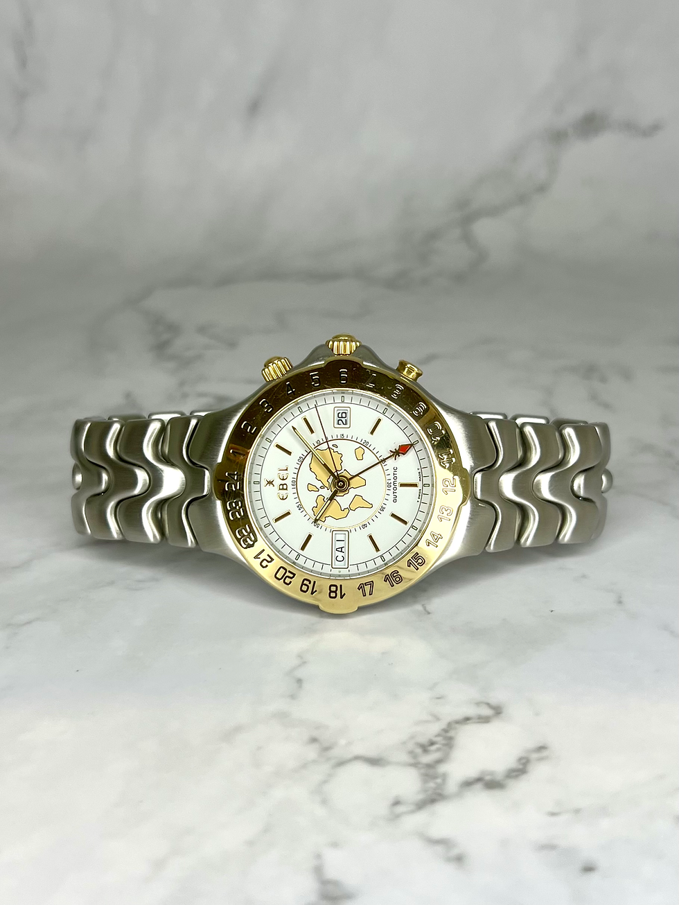 Thumbnail: EBEL SPORTWAVE MERIDIAN GMT WORLDTIMER REVISION 2025 FULLSET 