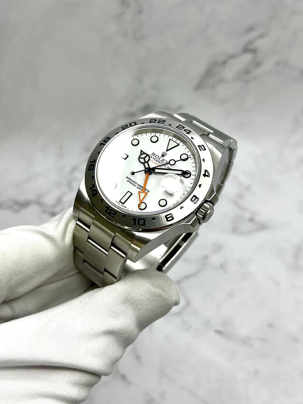 Miniaturbild: ROLEX EXPLORER II POLAR GMT 42MM 216570 FULLSET