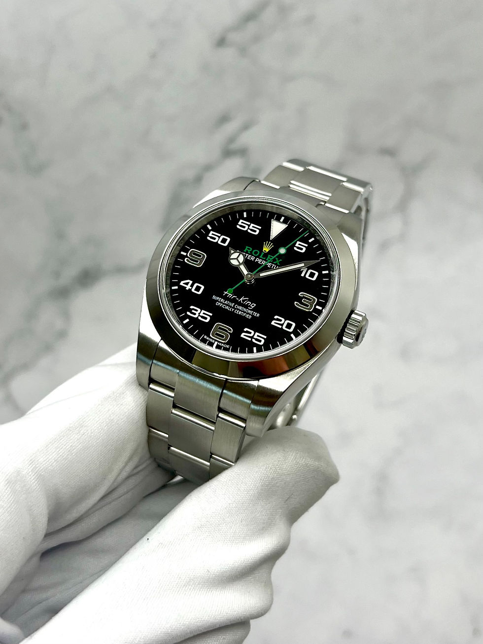 Miniaturbild: ROLEX AIR KING 40MM 116900 FULLSET 2017