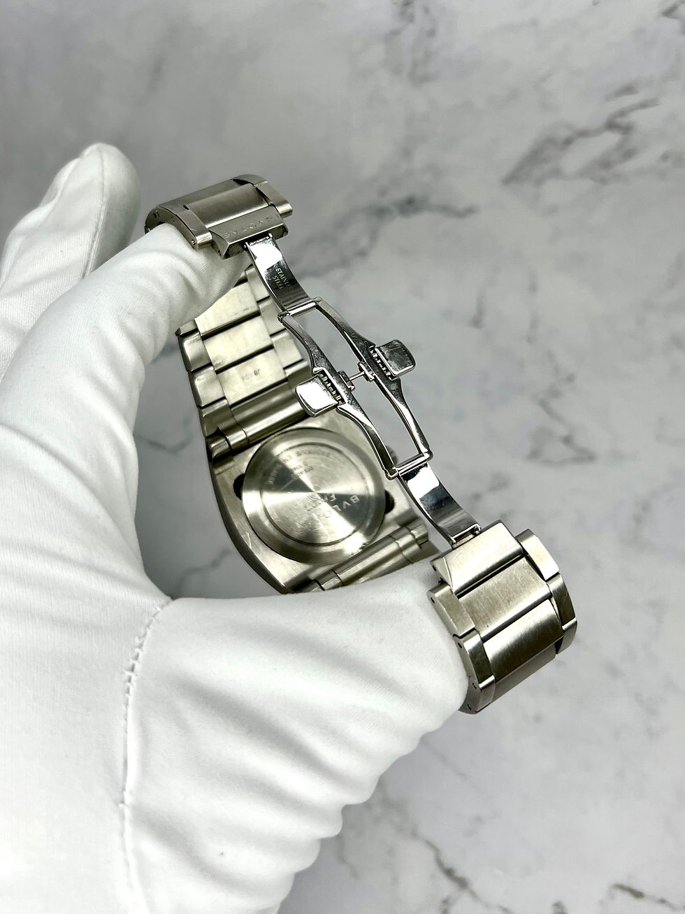 Thumbnail: BVLGARI ERGON DATE AUTOMATIK 40MM SCHWARZ EDELSTAHL 