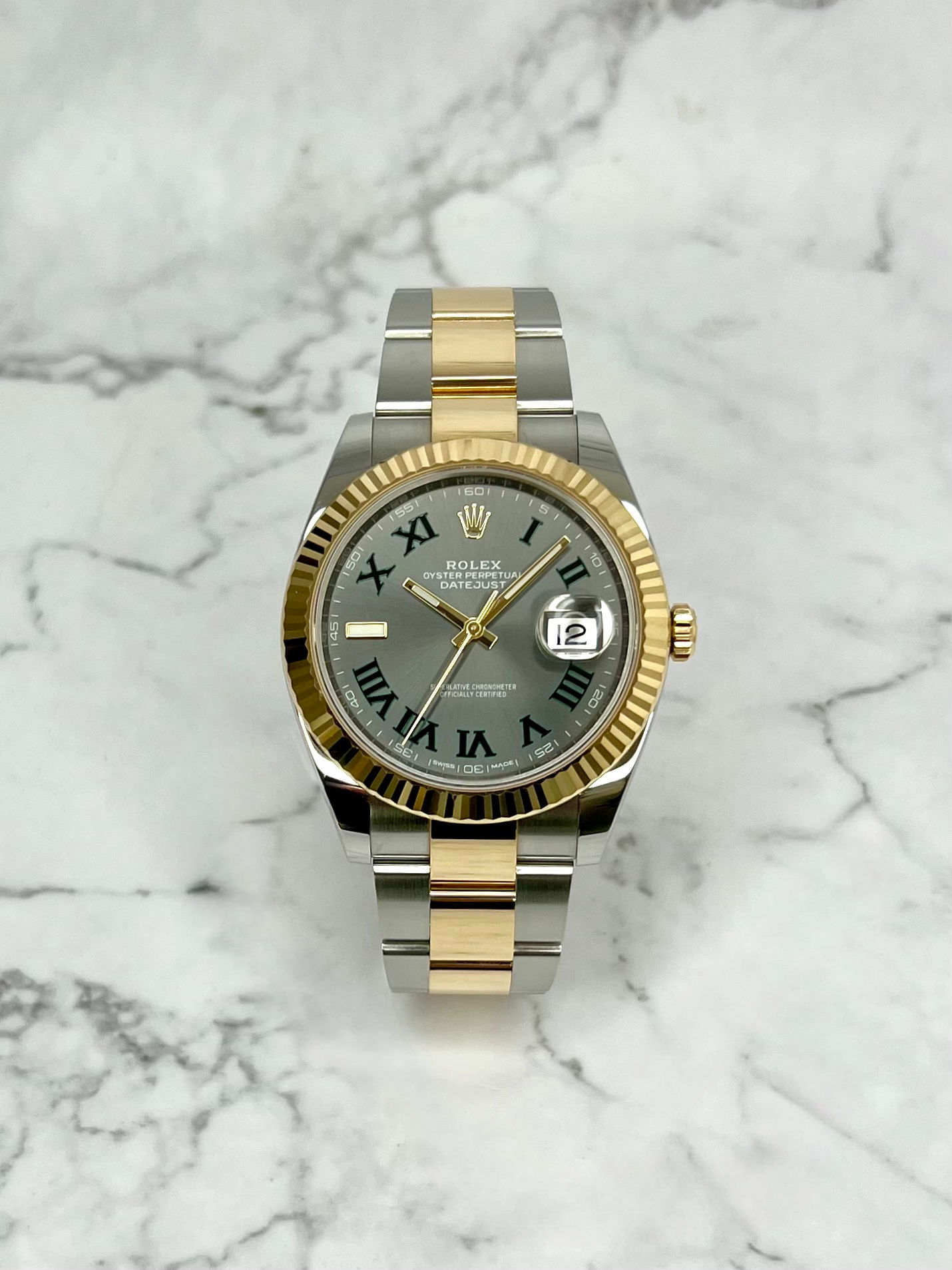 ROLEX DATEJUST 41MM WIMBLEDON BICOLOR 2018