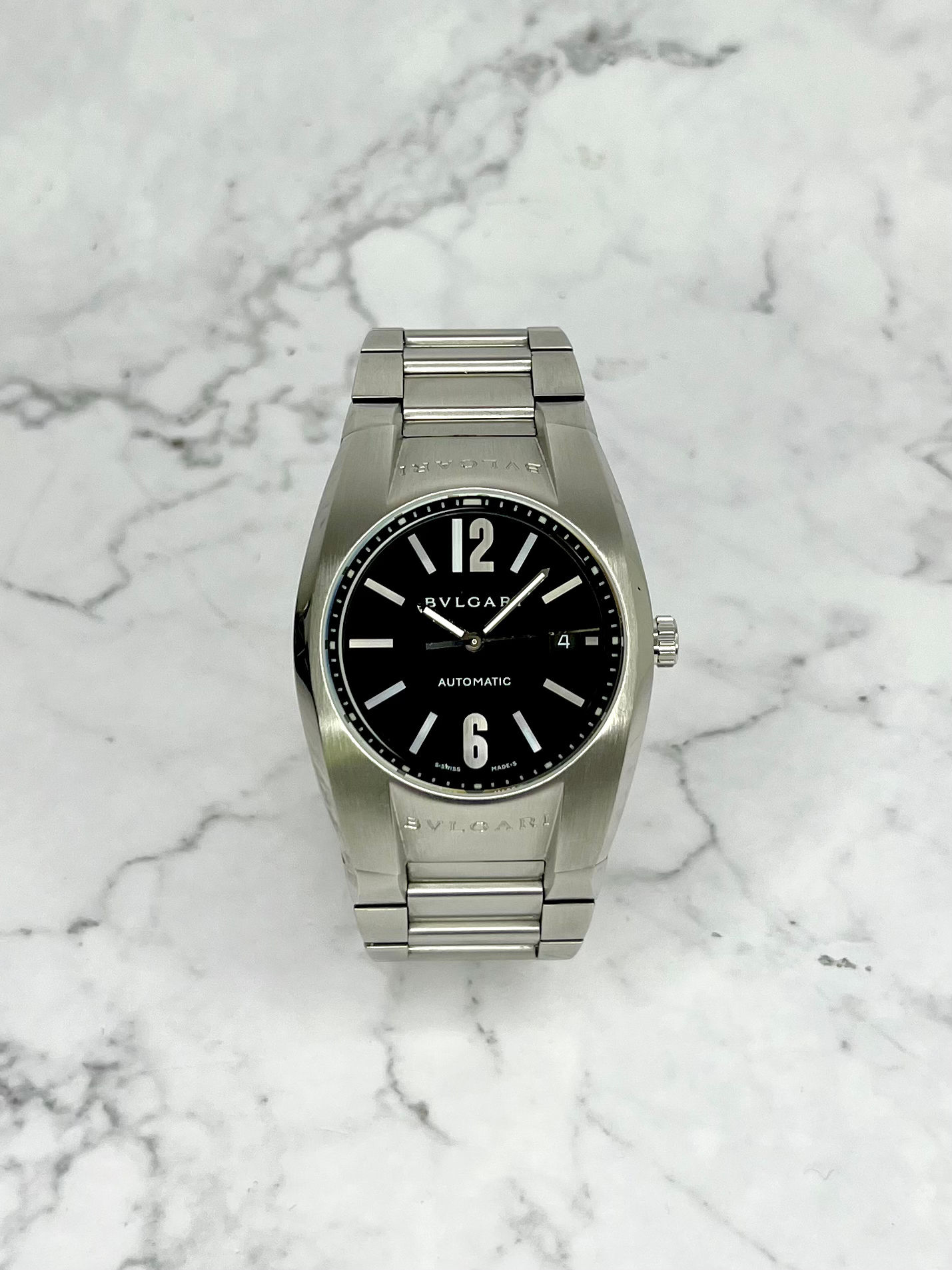 BVLGARI ERGON DATE AUTOMATIK 40MM SCHWARZ EDELSTAHL