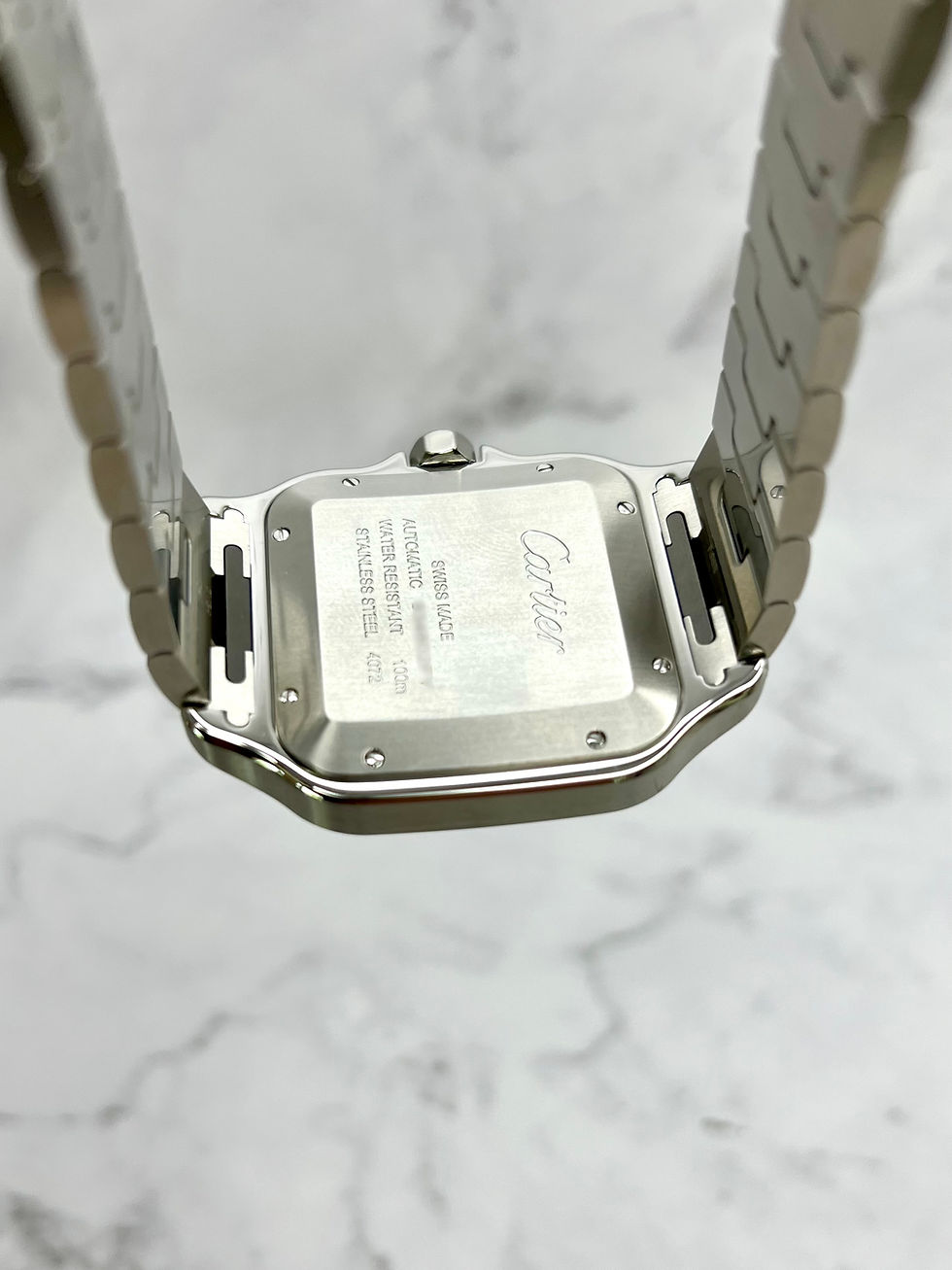 Miniaturbild: CARTIER SANTOS LARGE GRÜN NEU 06/2026 FULLSET 2 BÄNDER 