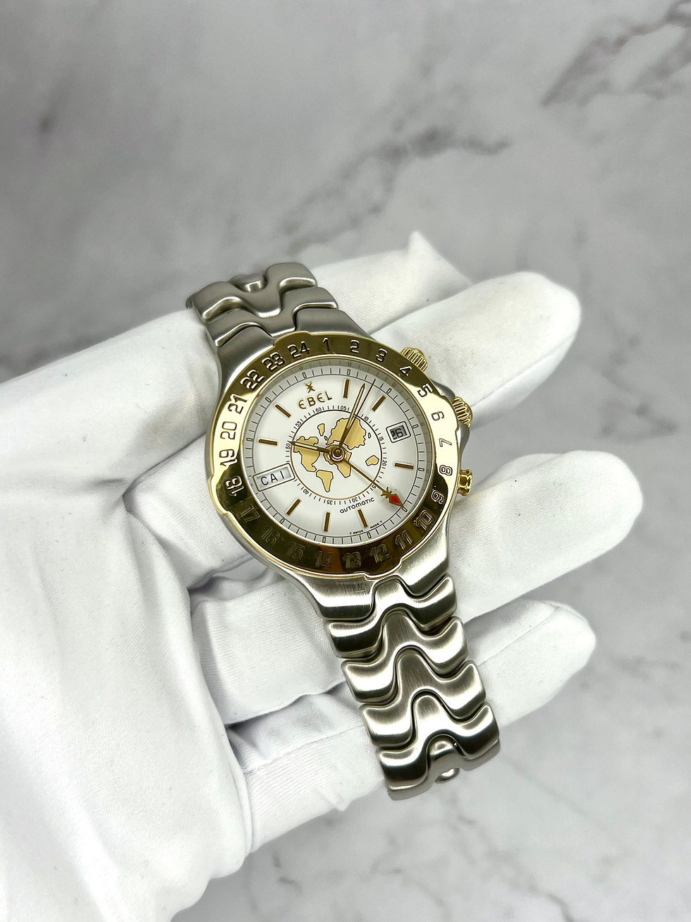 Thumbnail: EBEL SPORTWAVE MERIDIAN GMT WORLDTIMER REVISION 2025 FULLSET 