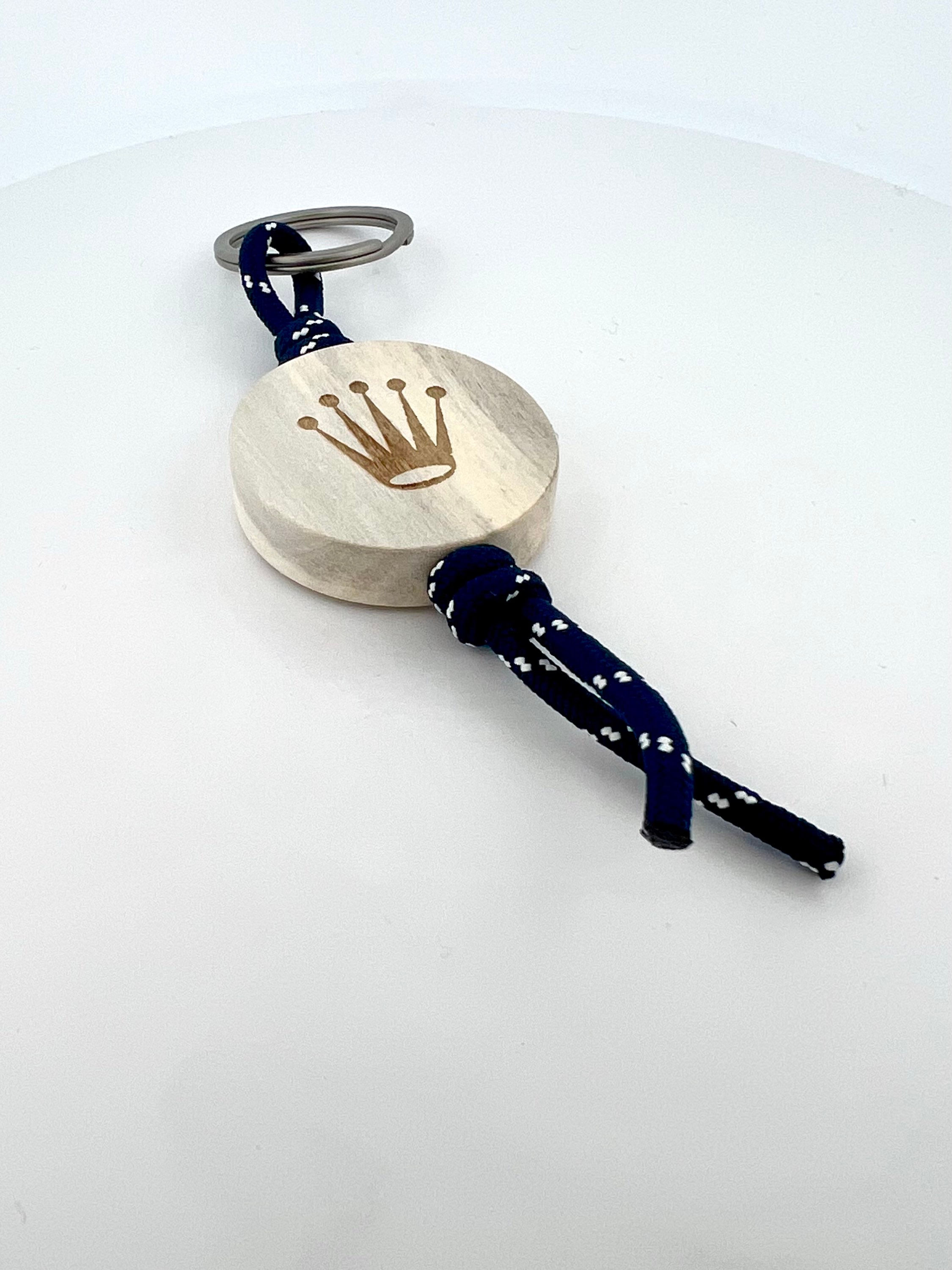 ROLEX SCHLÜSSELANHÄNGER HOLZ/ STOFF