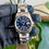 Thumbnail: ROLEX DATEJUST 36MM BLAU MOTIF DIAL FULLSET 126234 DISCONTINUED 