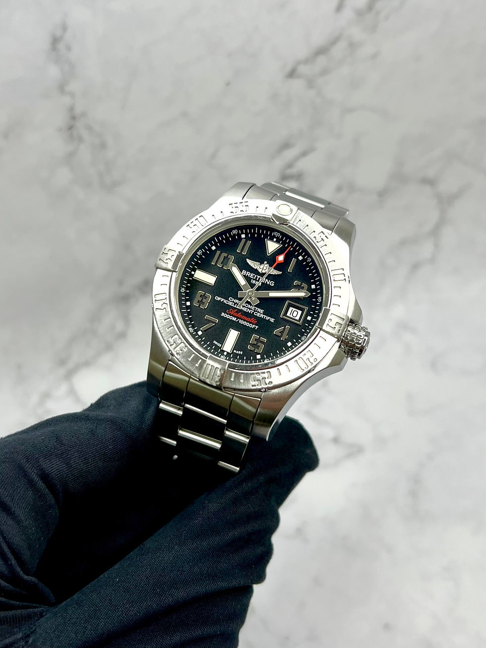 Miniaturbild: BREITLING AVENGER II SEAWOLF SCHWARZ 2 BÄNDER 45MM 