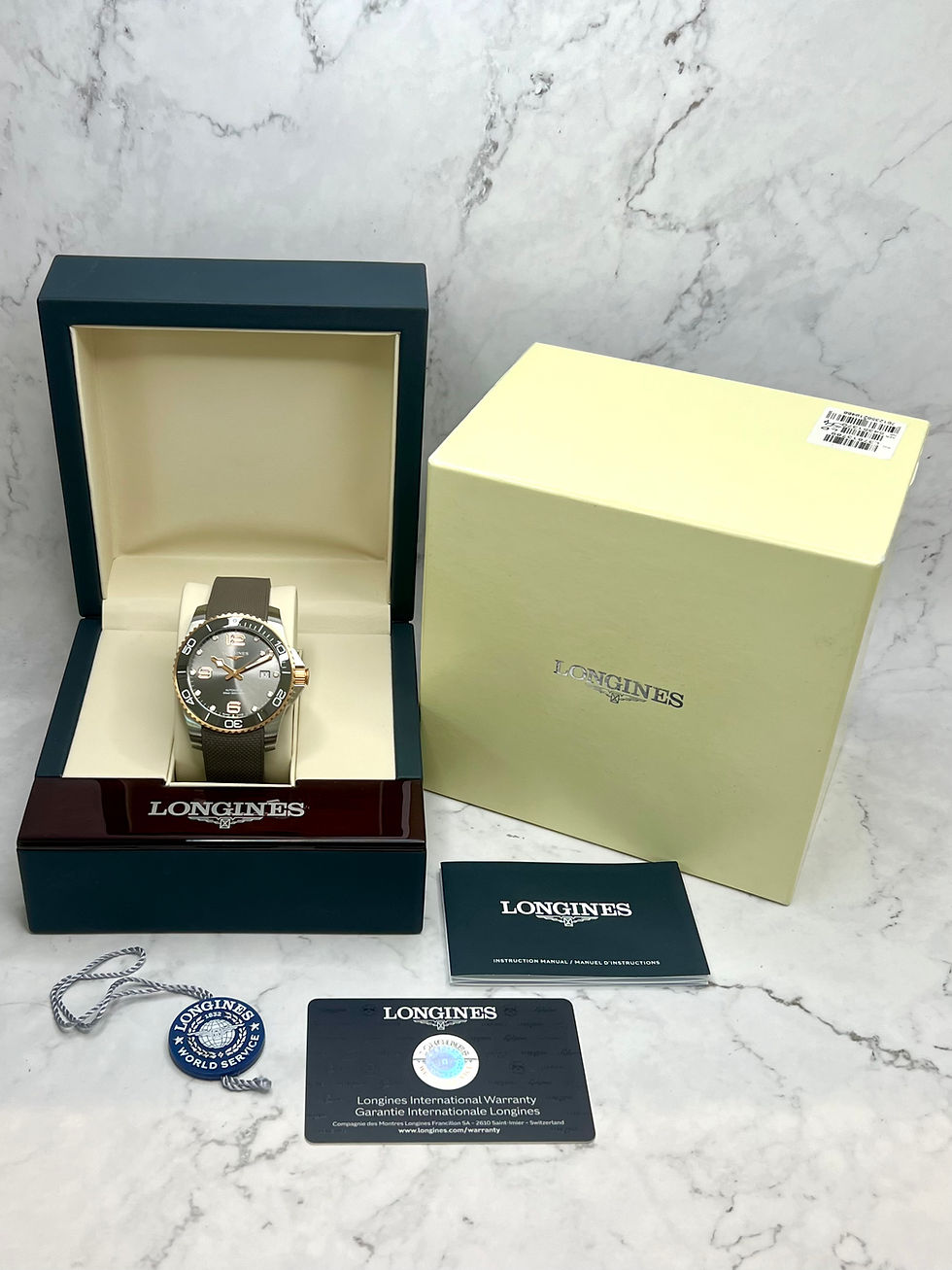 Thumbnail: LONGINES HYDROCONQUEST GRAU BICOLOR 41MM FULLSET