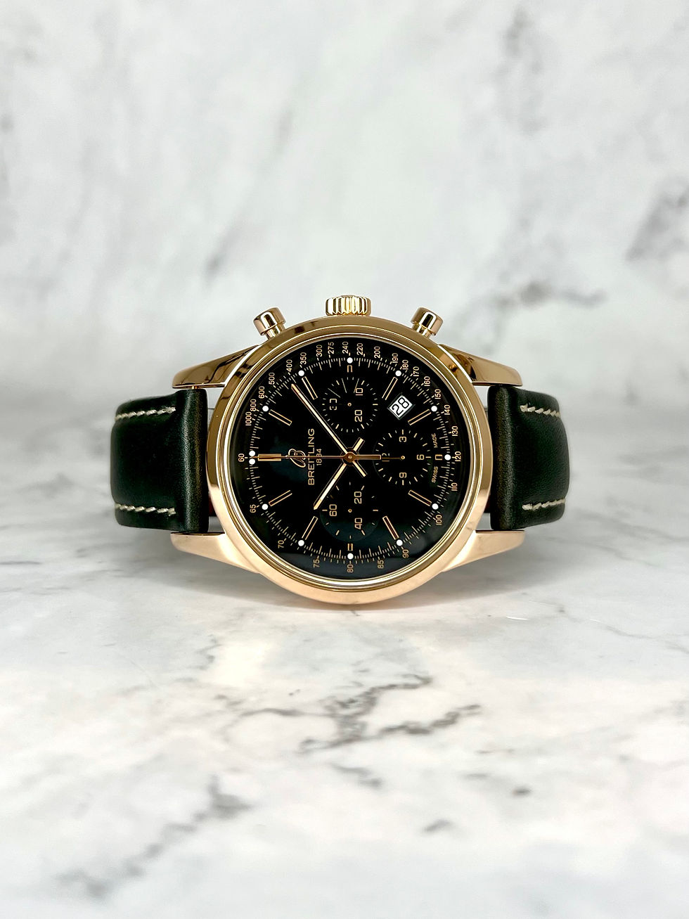 Thumbnail: BREITLING TRANSOCEAN 18KT ROSÉGOLD B01 CHRONO RB0152