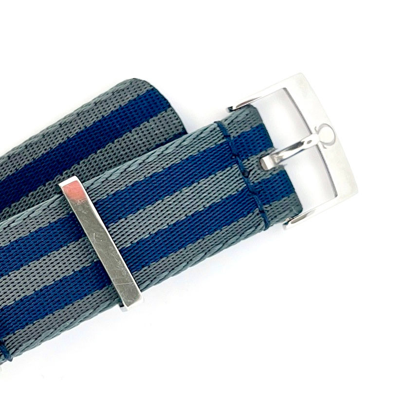 Thumbnail: OMEGA POLYAMID NATOBAND GRAU/ BLAU 20MM