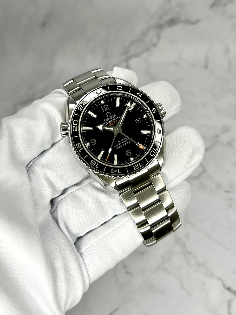 Thumbnail: OMEGA SEAMASTER PLANET OCEAN GMT 43,5MM SCHWARZ 