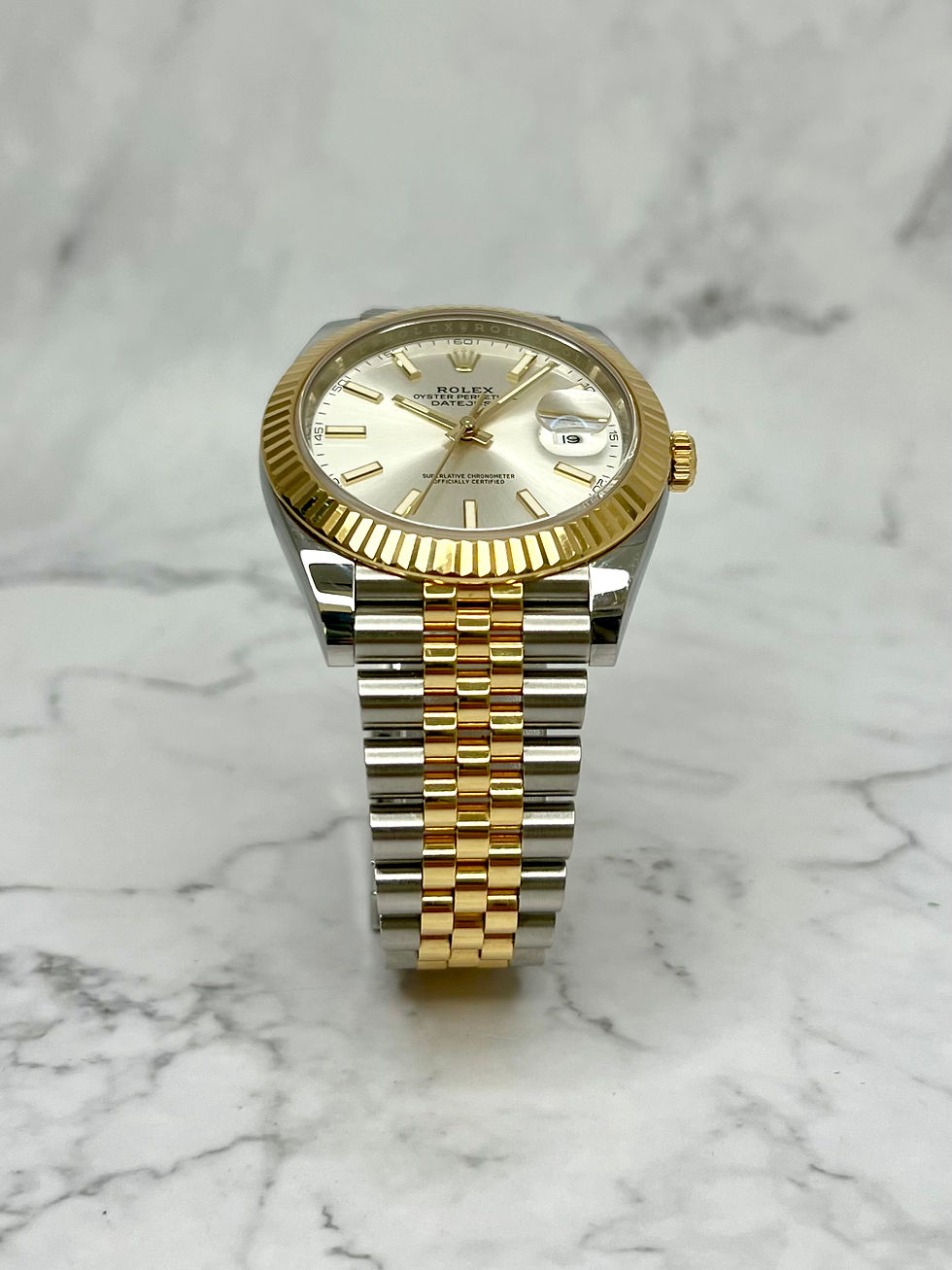 Thumbnail: ROLEX DATEJUST 41MM BICOLOR SILBER AUTOMATIK 126333