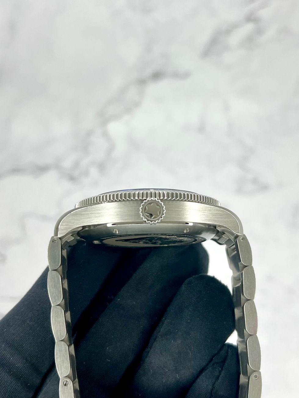 Thumbnail: MONTBLANC 1858 ICED SEA AUTOMATIC DATE SCHWARZ FULLSET 