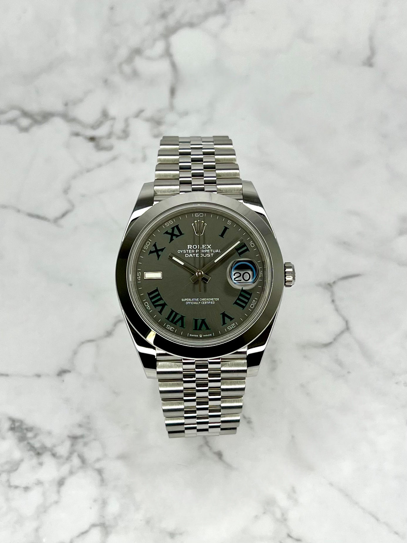 ROLEX DATEJUST 41MM WIMBLEDON NEUWERTIG 126300