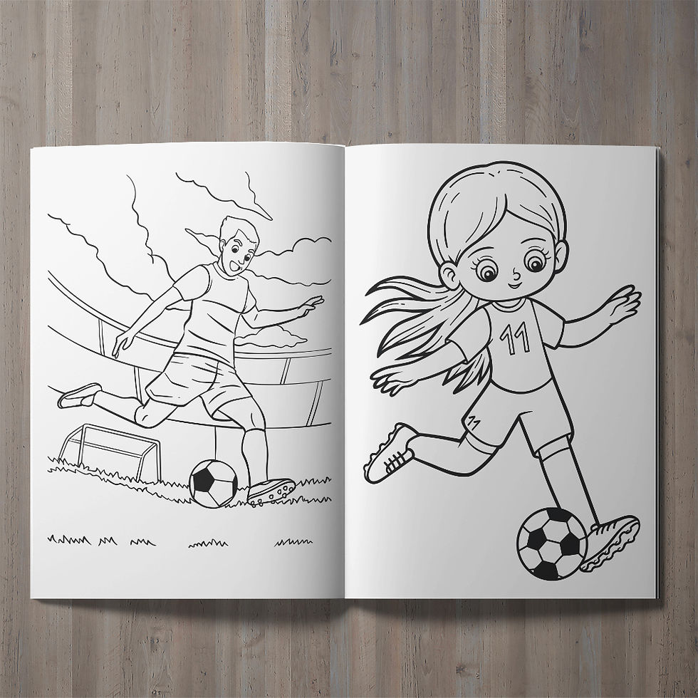 Miniatura: Fútbol. Cuaderno colorear (mín 10 ud)