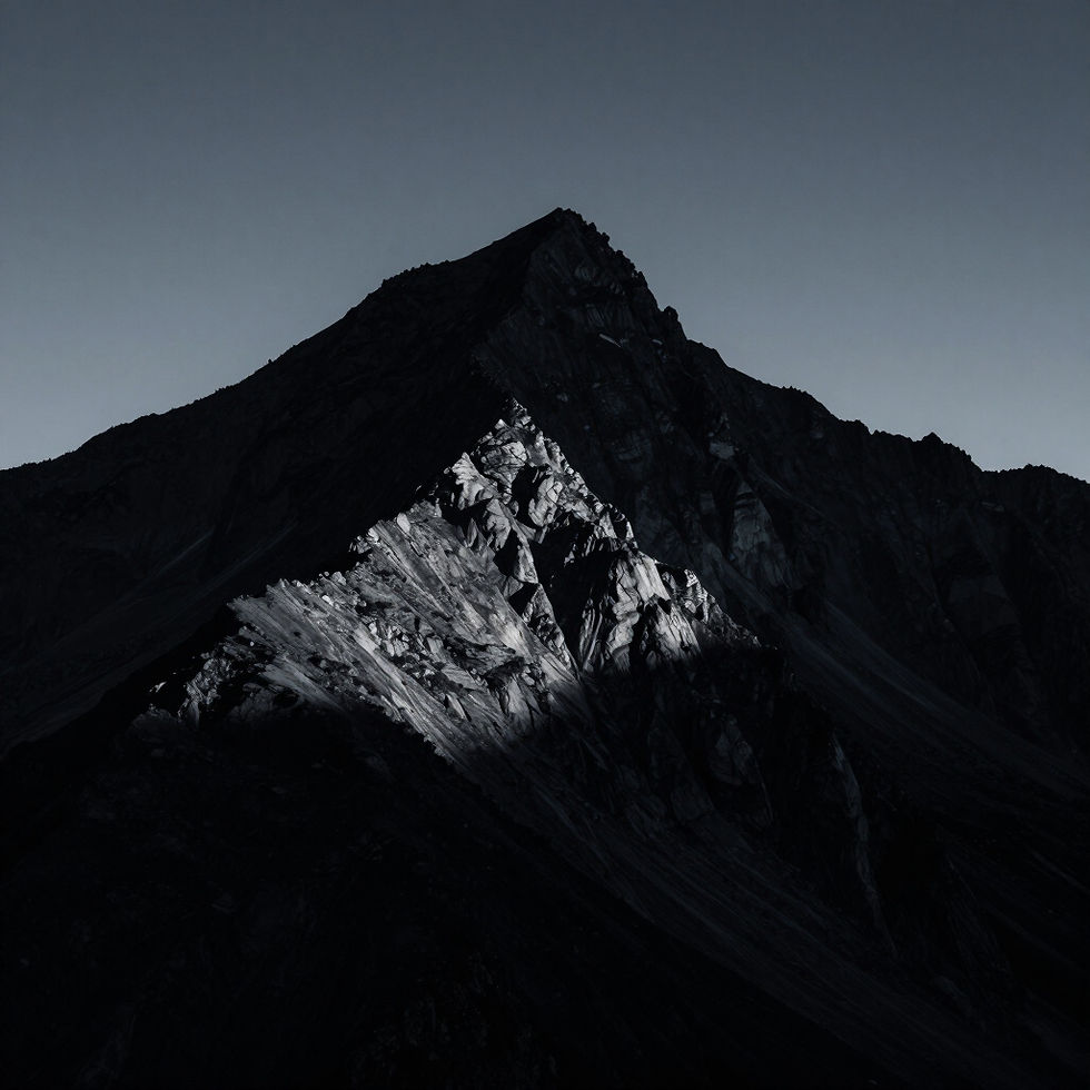 Adventurous landscape at sunset