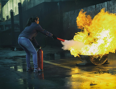 Extinguishing a fire