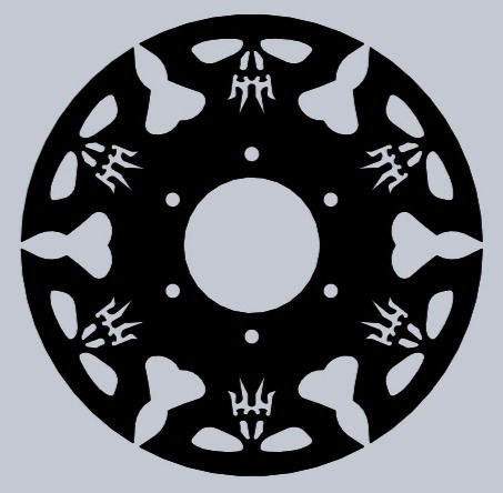 24" WHEEL SHELL CENTER 2.5 DESIGN 