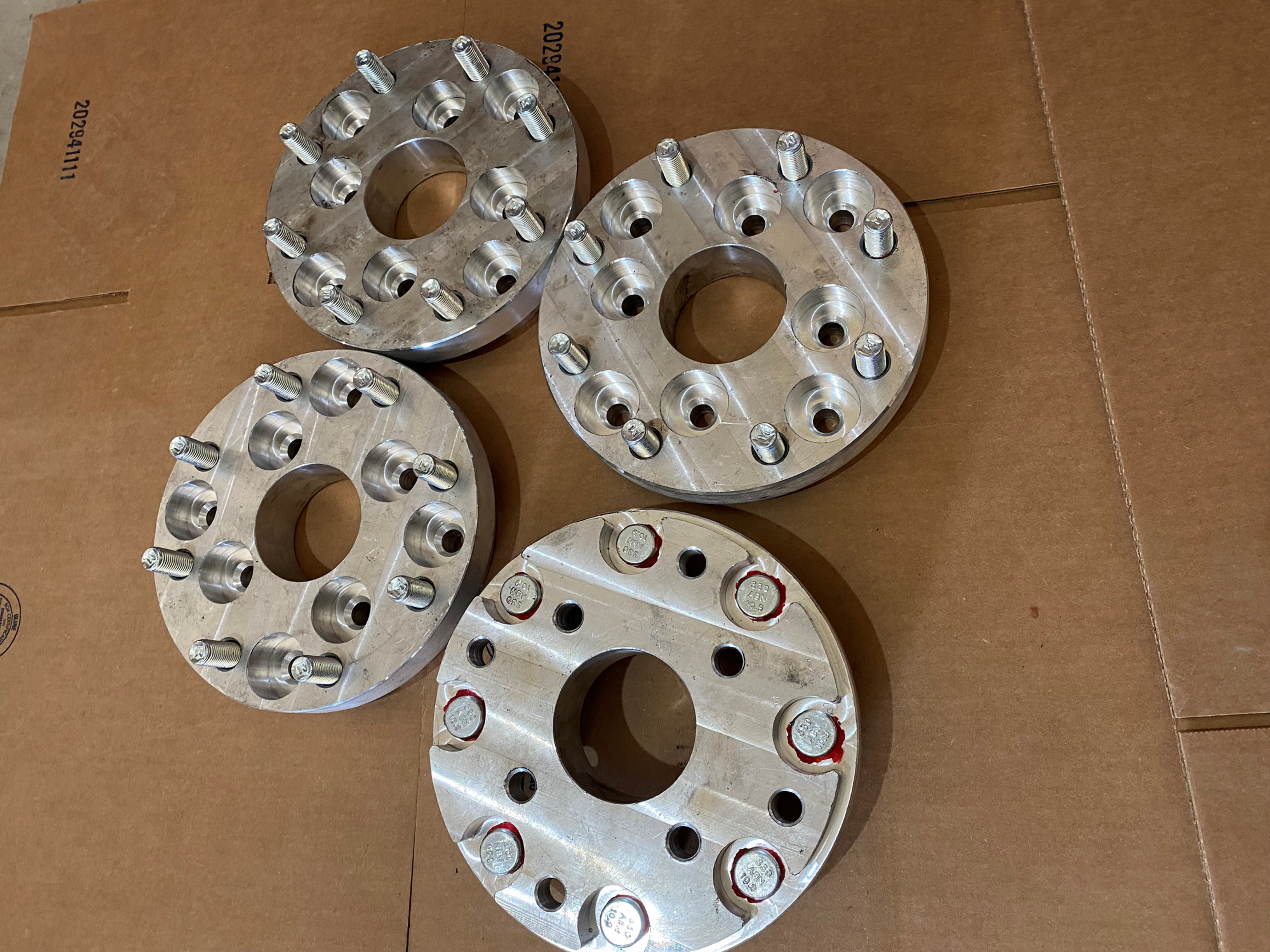 137MM AND 156MM TO 8 X 6.5 ADAPTERS