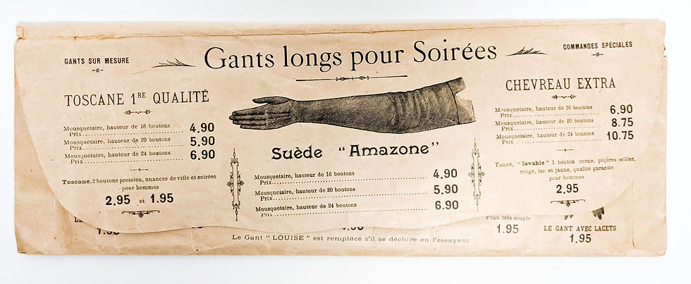 Thumbnail: c.1896 French Glove Envelope