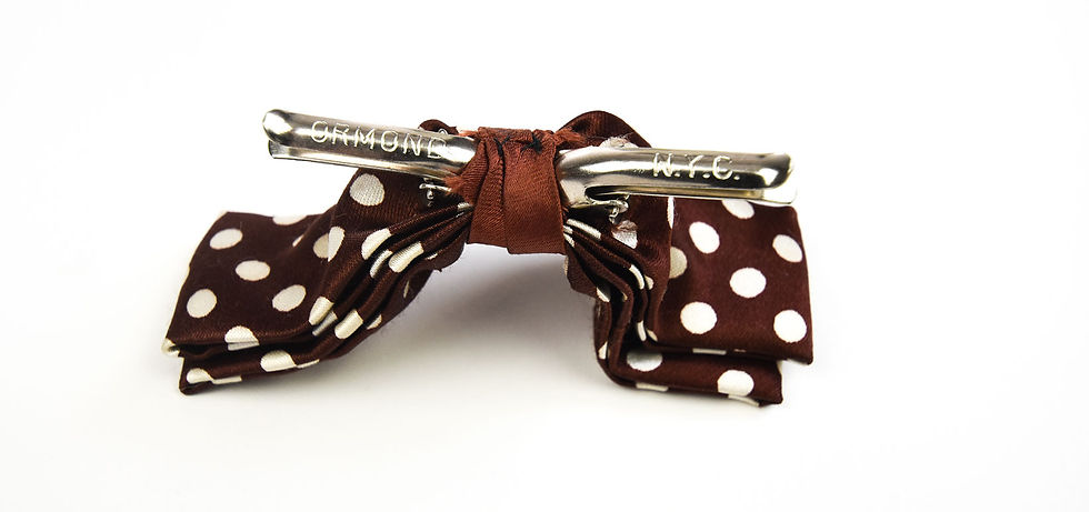 Thumbnail: Silk Polka Dot Bow Tie