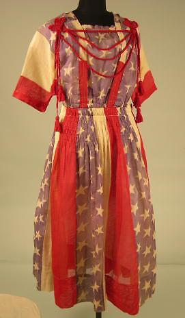 1917-1918 WWI war bonds dress, Oakland Museum of California