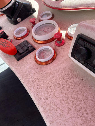Red boat interior detail |  Landis Auto Detailing | Henderson Nevada Mobile Detailing