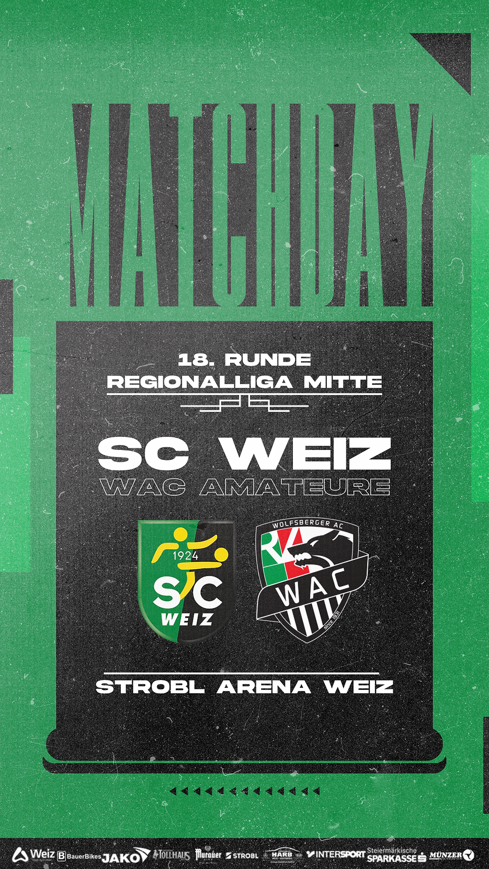 tezign. - Grafik Matchday SC Weiz
