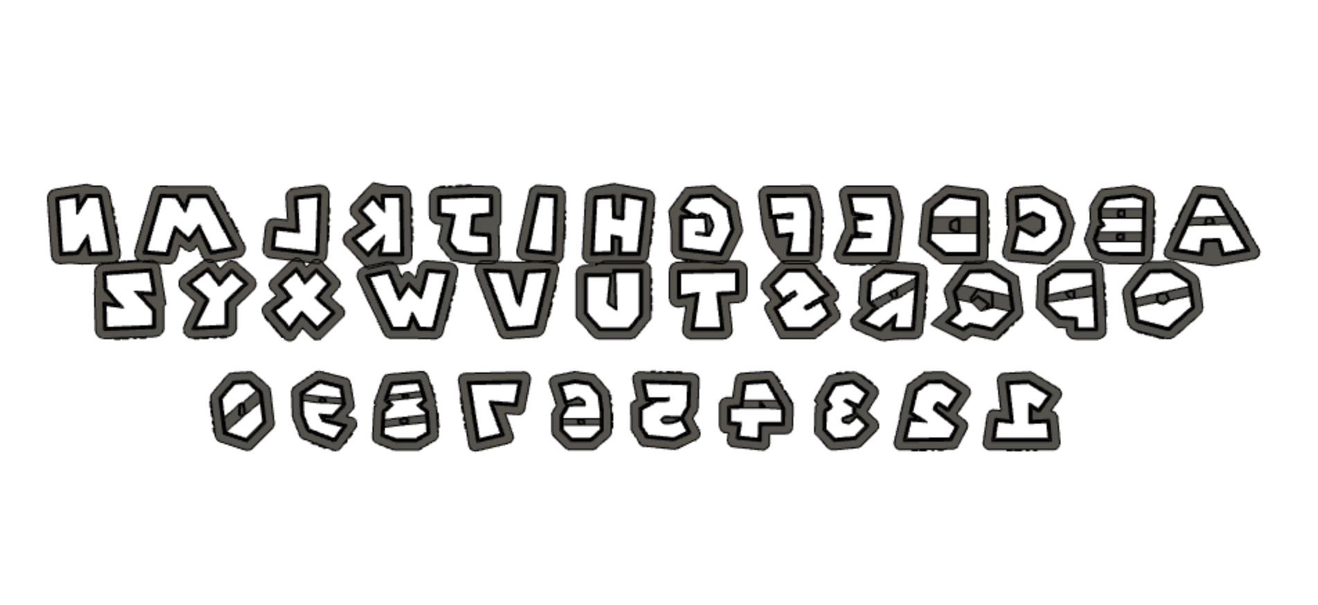 Super Mario Font Cutters