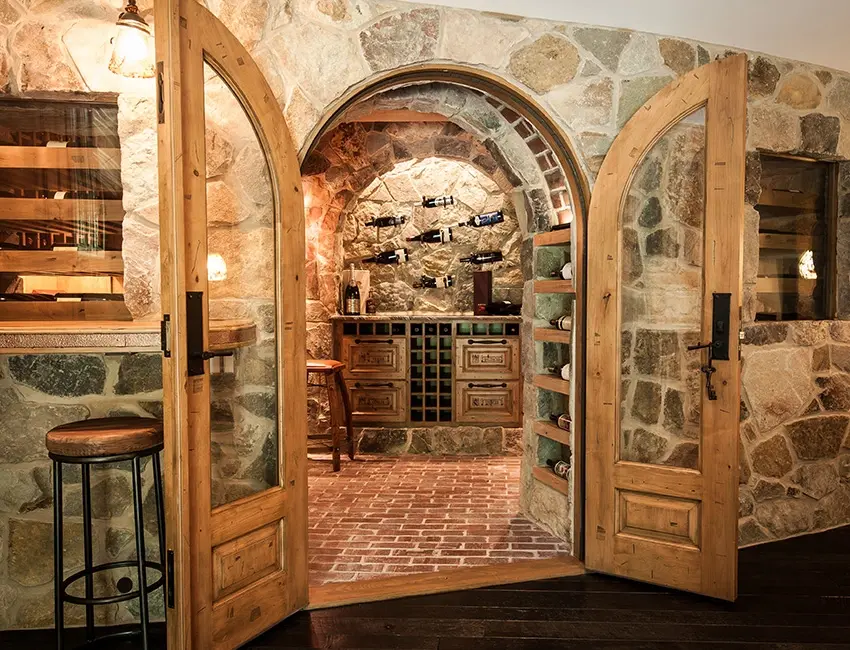 31. Knotty Alder Wine Storage.webp