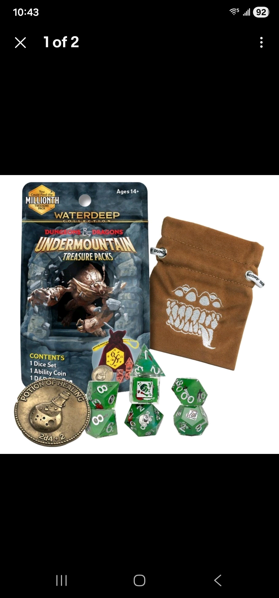 Dnd undermountain dice pack