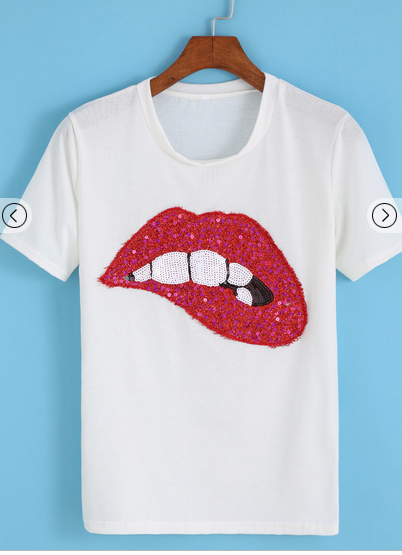 Thumbnail: Sparkly lips graphic Tee