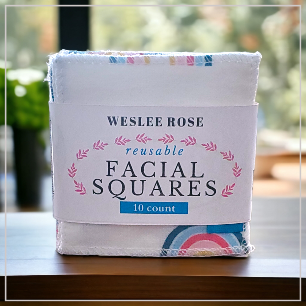 Cloth Facial Squares, Set of 10