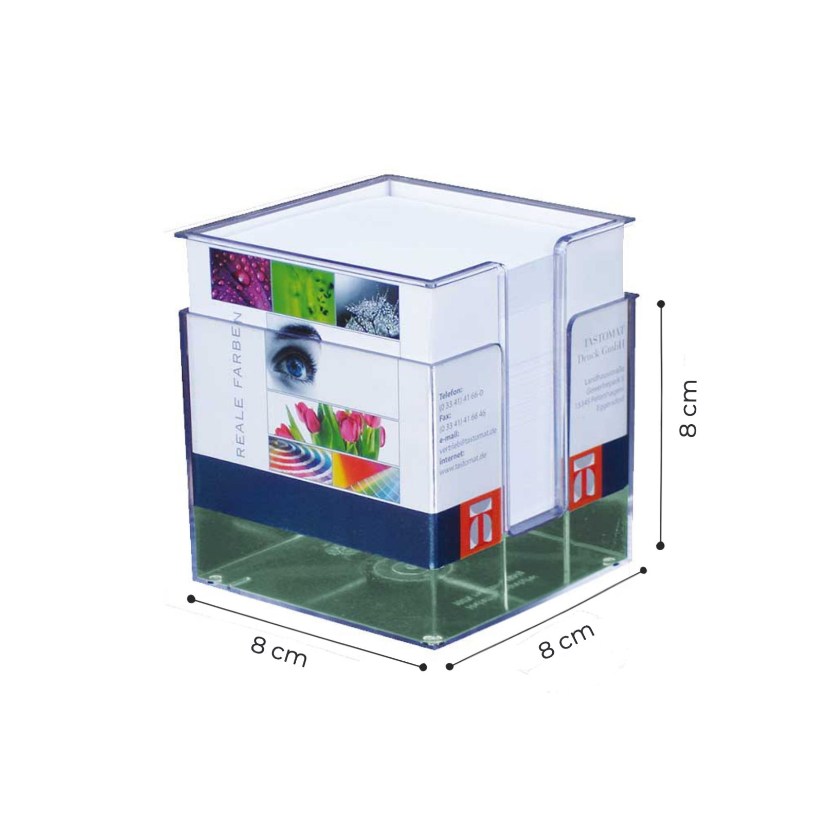 Şeffaf Plastik Kutulu Küp Notluk