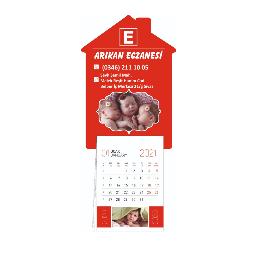 2021 Yapraklı Takvimli Magnet