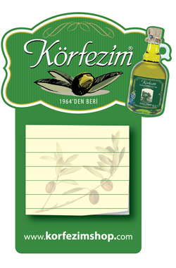 bloknotlu özel kesimli magnet