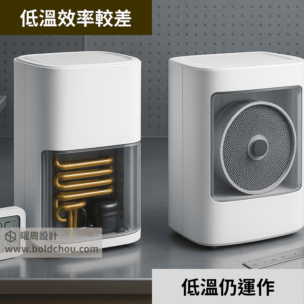 壓縮式 vs. 轉輪式除濕機結構對比